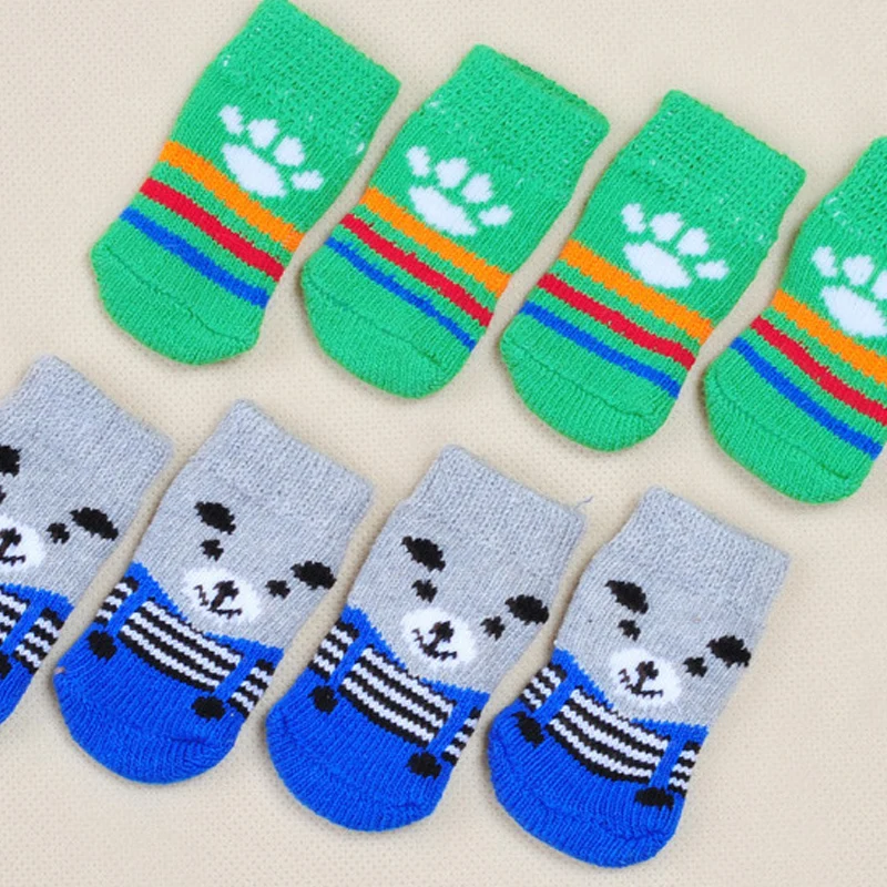 

Pet Dog Socks Shoes Indoor And Outdoor Non-slip Socks VIP Teddy Pomeranian Bichon Socks Color Pattern Random