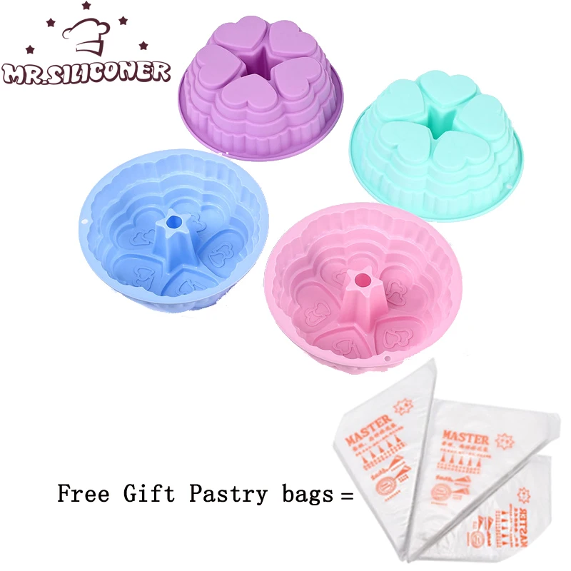 3D Five Hearts Silicone Baking Pan for Pastry Cake Tray Mold 10-inch Silicone Baking Mold for Sweets Baking Forms Bakeware 
3D Five Hearts Silicone Baking Pan for Pastry Cake Tray Mold 10-inch Silicone Baking Mold for Sweets Baking Forms Bakeware