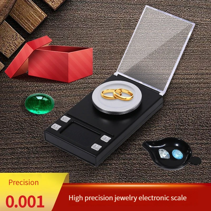 Jewelry Weighing 0.001g High-precision Electronic Scale Mini-milligrams Weighing Precious Carat Precision Miniature Diamonds
Jewelry Weighing 0.001g High-precision Electronic Scale Mini-milligrams Weighing Precious Carat Precision Miniature Diamonds