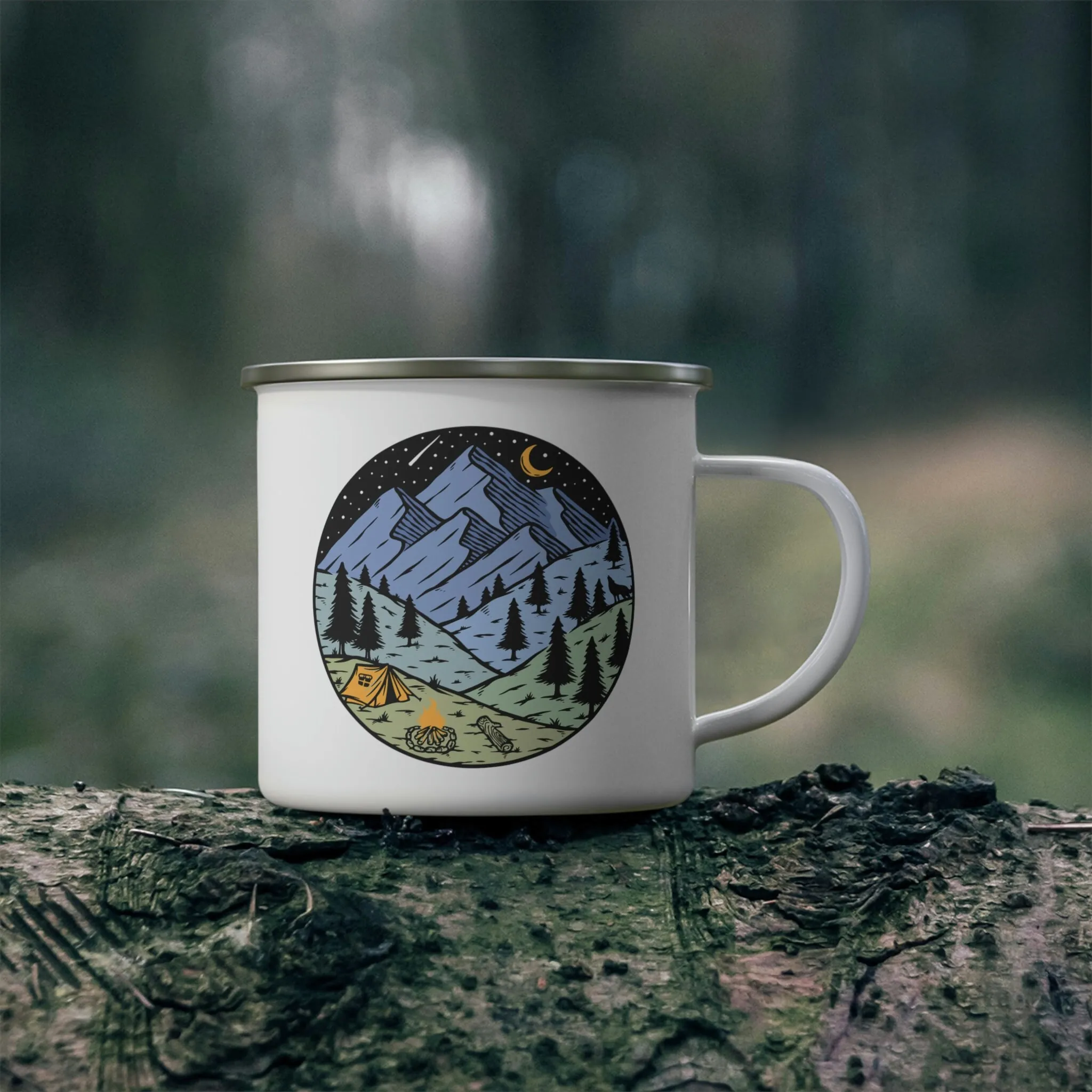 Mountain Camping Enamel Camping Mug, Camping Weekend Mug Gift, Backpacking Camp Mug
Mountain Camping Enamel Camping Mug, Camping Weekend Mug Gift, Backpacking Camp Mug