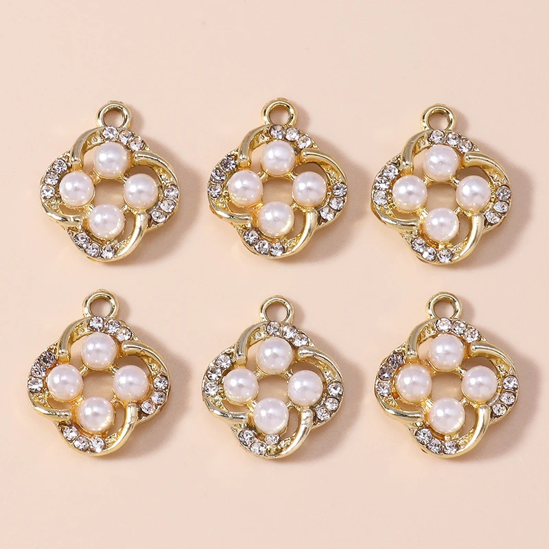 10pcs Elegant Sweet Pearl Flowers Charms for DIY Jewelry Making Accessories Alloy Flower Pendants for Earrings Bracelets Charms
10pcs Elegant Sweet Pearl Flowers Charms for DIY Jewelry Making Accessories Alloy Flower Pendants for Earrings Bracelets Charms