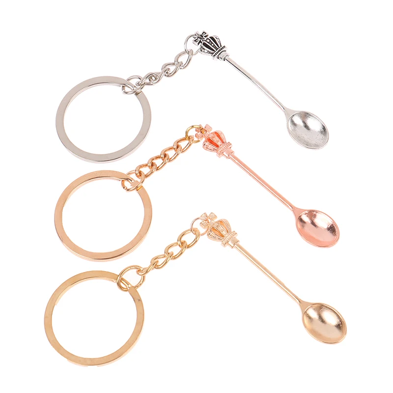 New Fashion Men 30mm Keychain DIY Metal Holder Chain Vintage Kitchen Spoon Crown 57x9mm Silver Color Pendant Gift
New Fashion Men 30mm Keychain DIY Metal Holder Chain Vintage Kitchen Spoon Crown 57x9mm Silver Color Pendant Gift