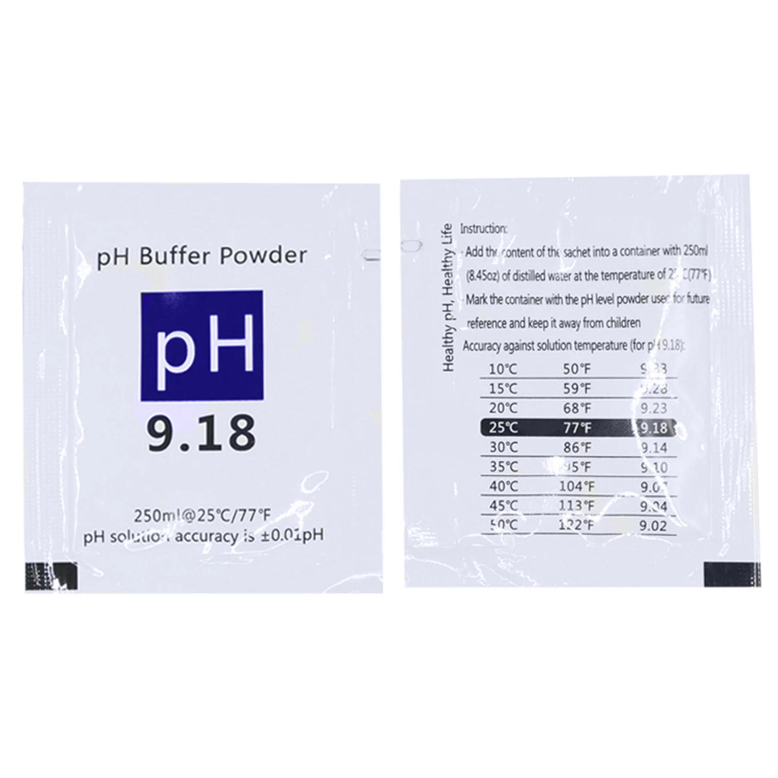 

PH Buffer Powder Measure Calibration Solution Ph Test Meter 4.00 / 6.86 / 9.18 Calibration Point For PH Test Meter PH Testing