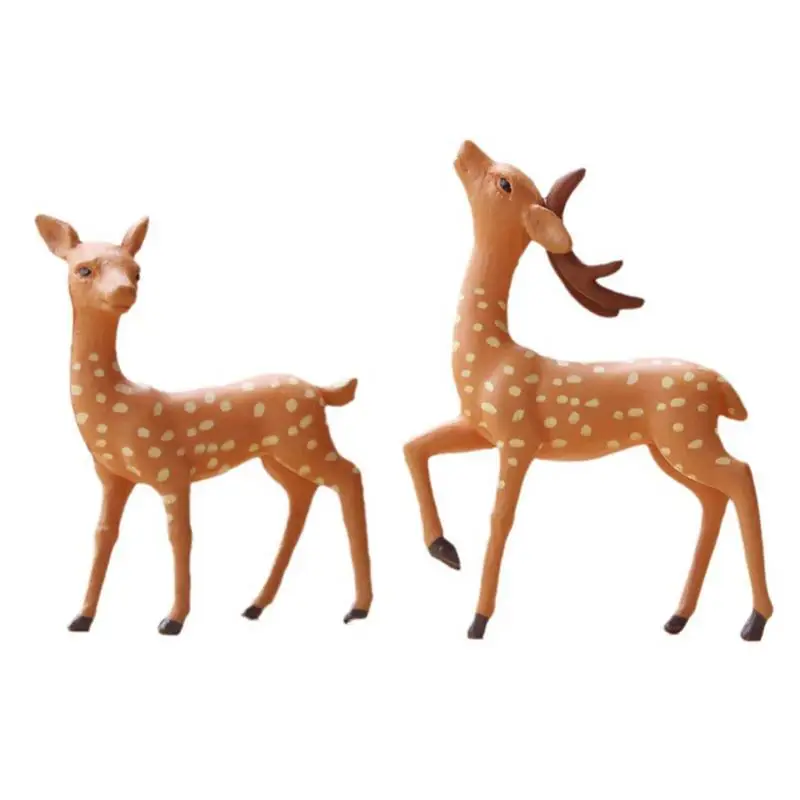 

Realistic Animal Models Deer Action Toy Figures Moose Wapiti Elk PVC Figurines Decoration Collection Toys For Kids Decor Gift