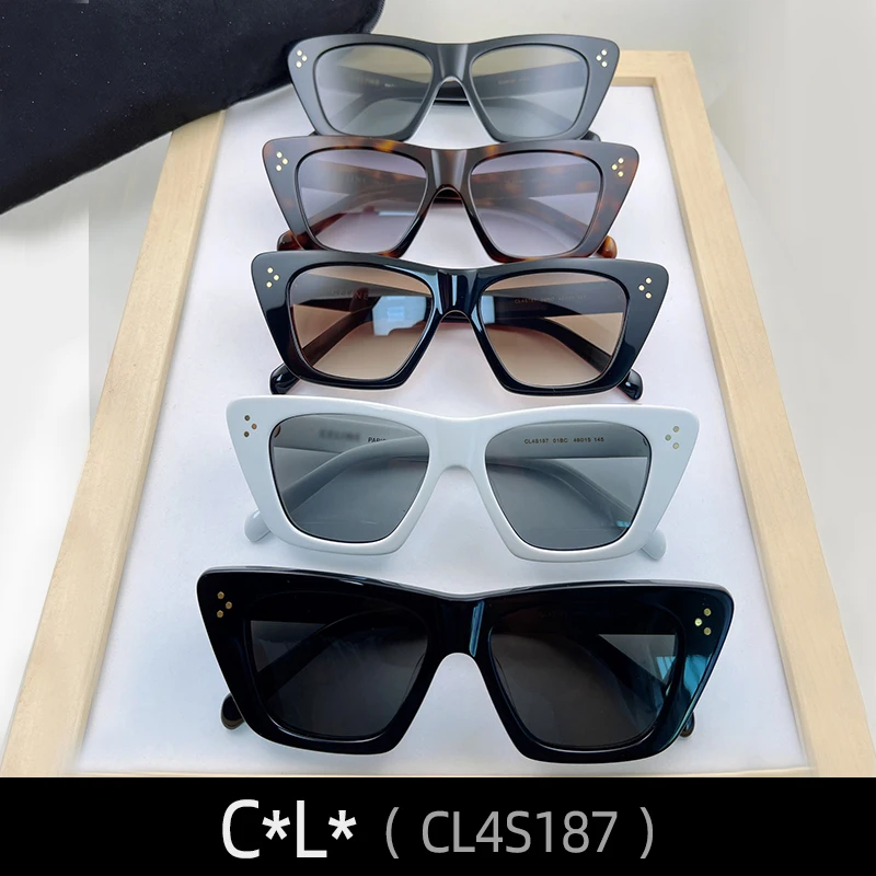 Sunglasses For Women Mens Black Eyewear Cat eye MGlasses Spy Fashion Oversized Luxury Designer Brand Jennie CL4S187
Sunglasses For Women Mens Black Eyewear Cat eye MGlasses Spy Fashion Oversized Luxury Designer Brand Jennie CL4S187