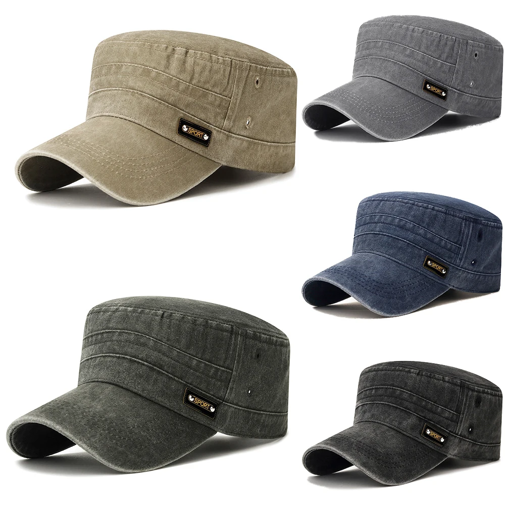 Washed Cotton Military Caps Men Women Cadet Army Hats Adjustable Summer Sunscreen Cadet Hat Vintage Flat Top Caps Bone Man Cap
Washed Cotton Military Caps Men Women Cadet Army Hats Adjustable Summer Sunscreen Cadet Hat Vintage Flat Top Caps Bone Man Cap