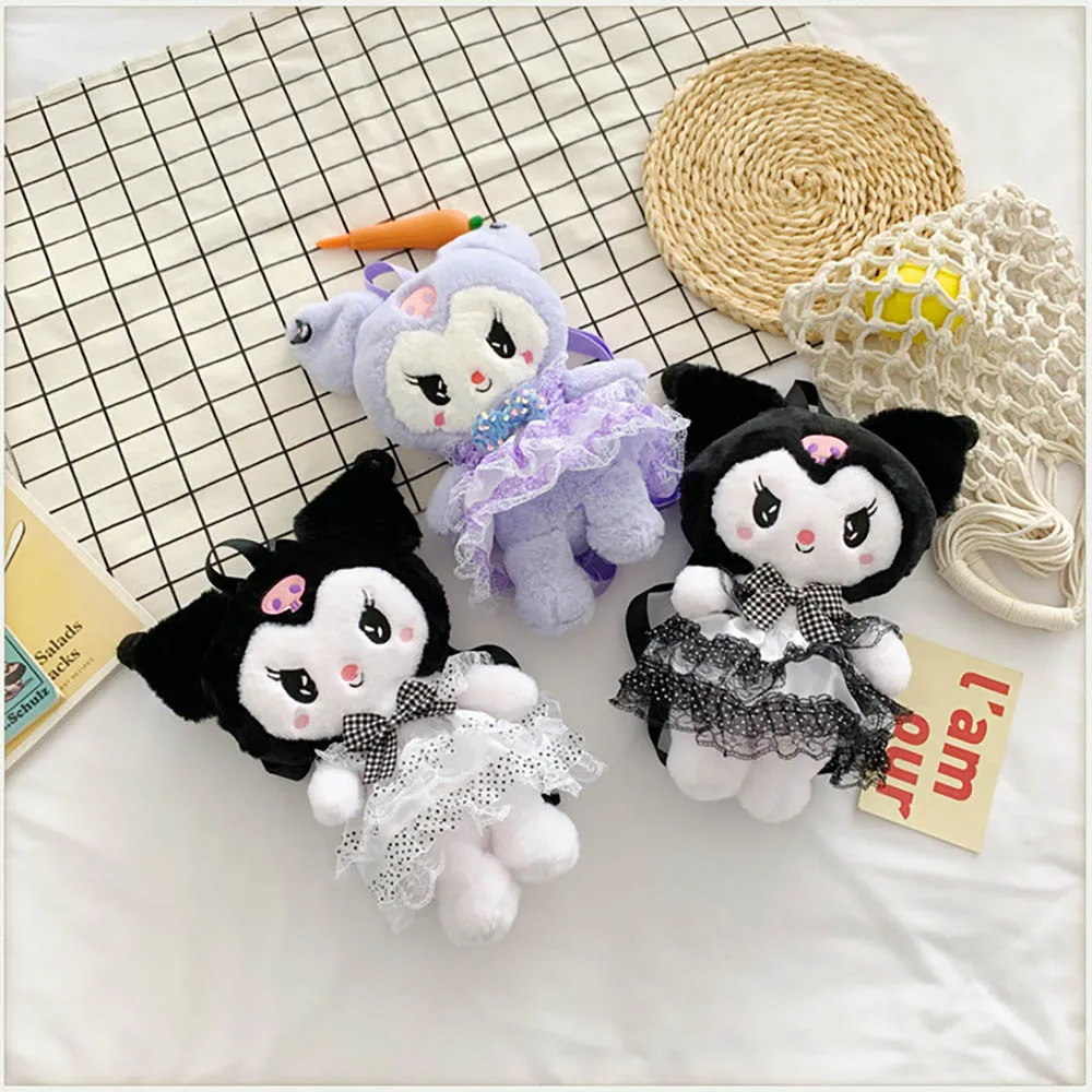 Kawaii Sanrioed Lolita Skirt Kuromi Plush Doll Backpack Cute Cartoon Soft Plushie Soft Storage Bag Kids Girl Birthday Gifts
Kawaii Sanrioed Lolita Skirt Kuromi Plush Doll Backpack Cute Cartoon Soft Plushie Soft Storage Bag Kids Girl Birthday Gifts