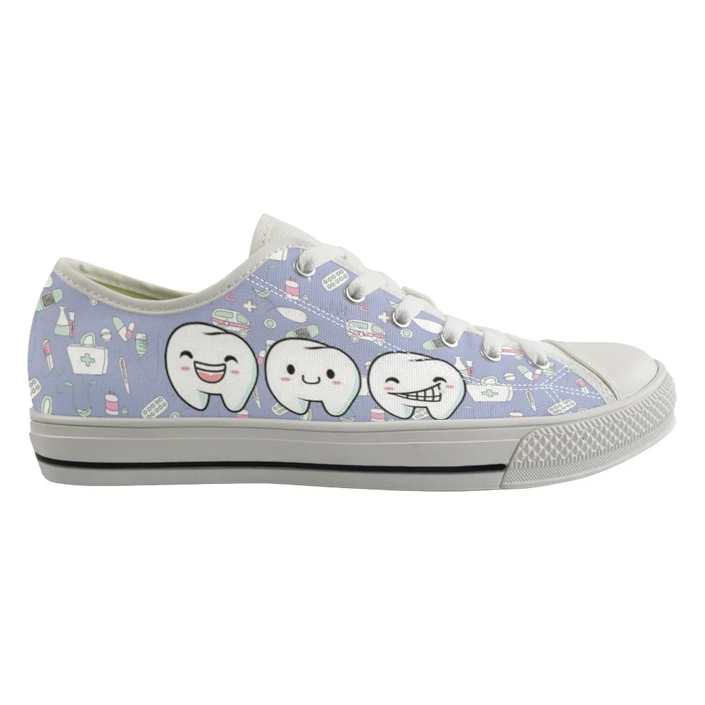ELVISWORDS Women Casual Canvas Sneakers Cute Cartoon Dental Dentist Design White Shoes for Woman Lace Up Classic Low Top Shoes
ELVISWORDS Women Casual Canvas Sneakers Cute Cartoon Dental Dentist Design White Shoes for Woman Lace Up Classic Low Top Shoes