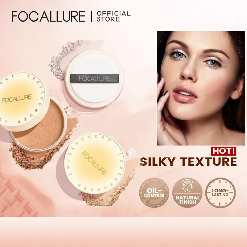 FOCALLURE Multi-use Matte Natural Loose Powder Long-lasting Lightweight Oil Control Face Compact Setting Powder Makeup Cosmetics
FOCALLURE Multi-use Matte Natural Loose Powder Long-lasting Lightweight Oil Control Face Compact Setting Powder Makeup Cosmetics