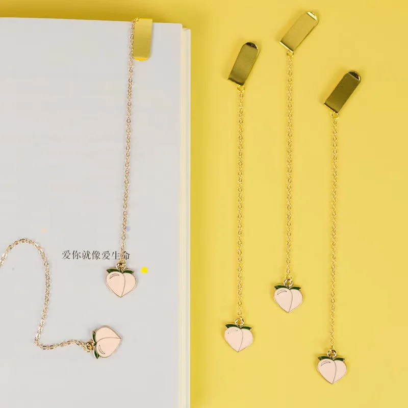 1Pcs Metal Cute Kawaii Bookmark Peach Shape Student Stationery Creative Student School Office Christmas Stationery Gifts
1Pcs Metal Cute Kawaii Bookmark Peach Shape Student Stationery Creative Student School Office Christmas Stationery Gifts