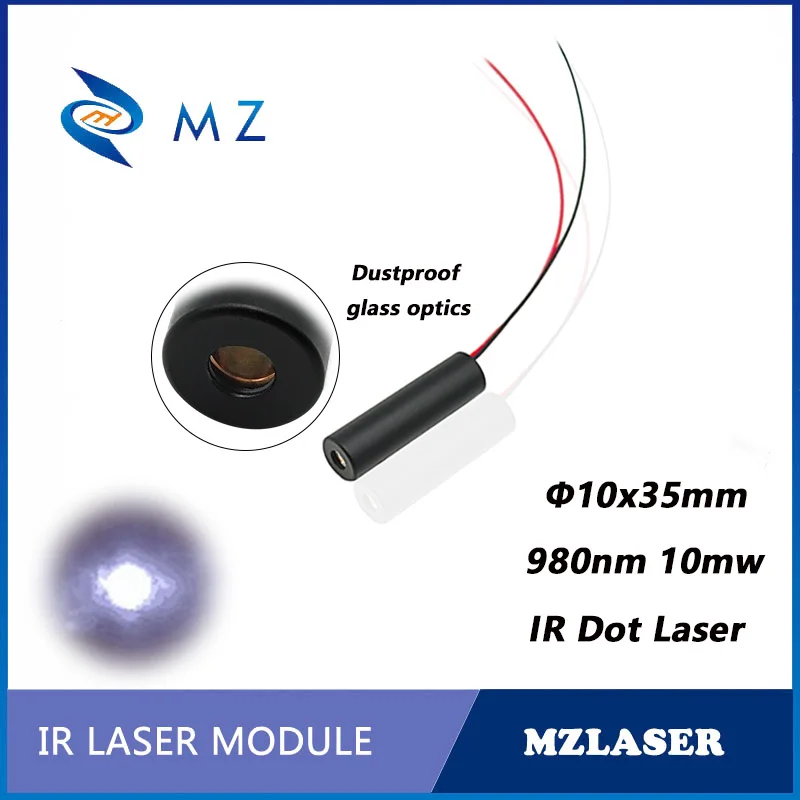 IR Infrared Dot Laser Module 980nm 10mW High Quality D10mm CW Circuit Model Glass Lens Industrial Grade
IR Infrared Dot Laser Module 980nm 10mW High Quality D10mm CW Circuit Model Glass Lens Industrial Grade