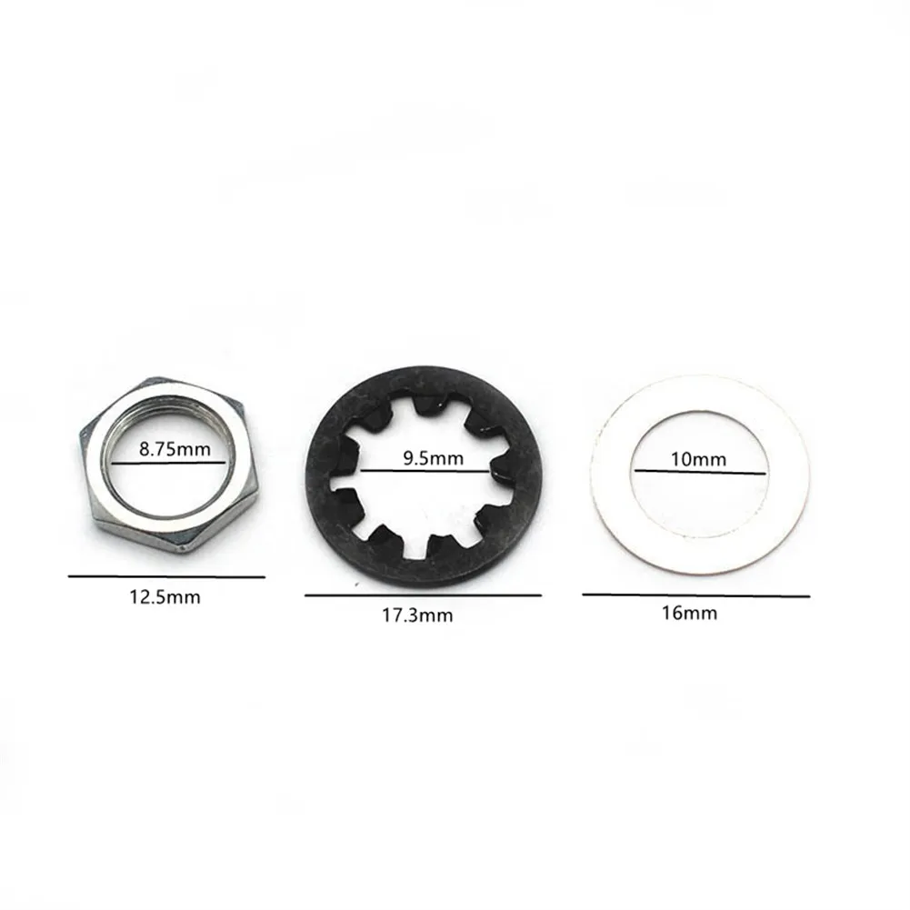 15Pcs Potentiometer Nuts Set Washers Fits CTS Guitar Pots Switchcraft Accessories Hex Nuts Flat Washers Lock Gasket Guitar Parts
15Pcs Potentiometer Nuts Set Washers Fits CTS Guitar Pots Switchcraft Accessories Hex Nuts Flat Washers Lock Gasket Guitar Parts