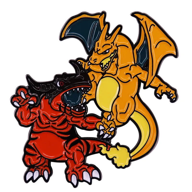 Pokémon Cartoon Brooches Charizard Pikachu Anime Action Figures Model Metal Badge Enamel Lapel Pins Fashion Jewelry Backpack Pin
Pokémon Cartoon Brooches Charizard Pikachu Anime Action Figures Model Metal Badge Enamel Lapel Pins Fashion Jewelry Backpack Pin
