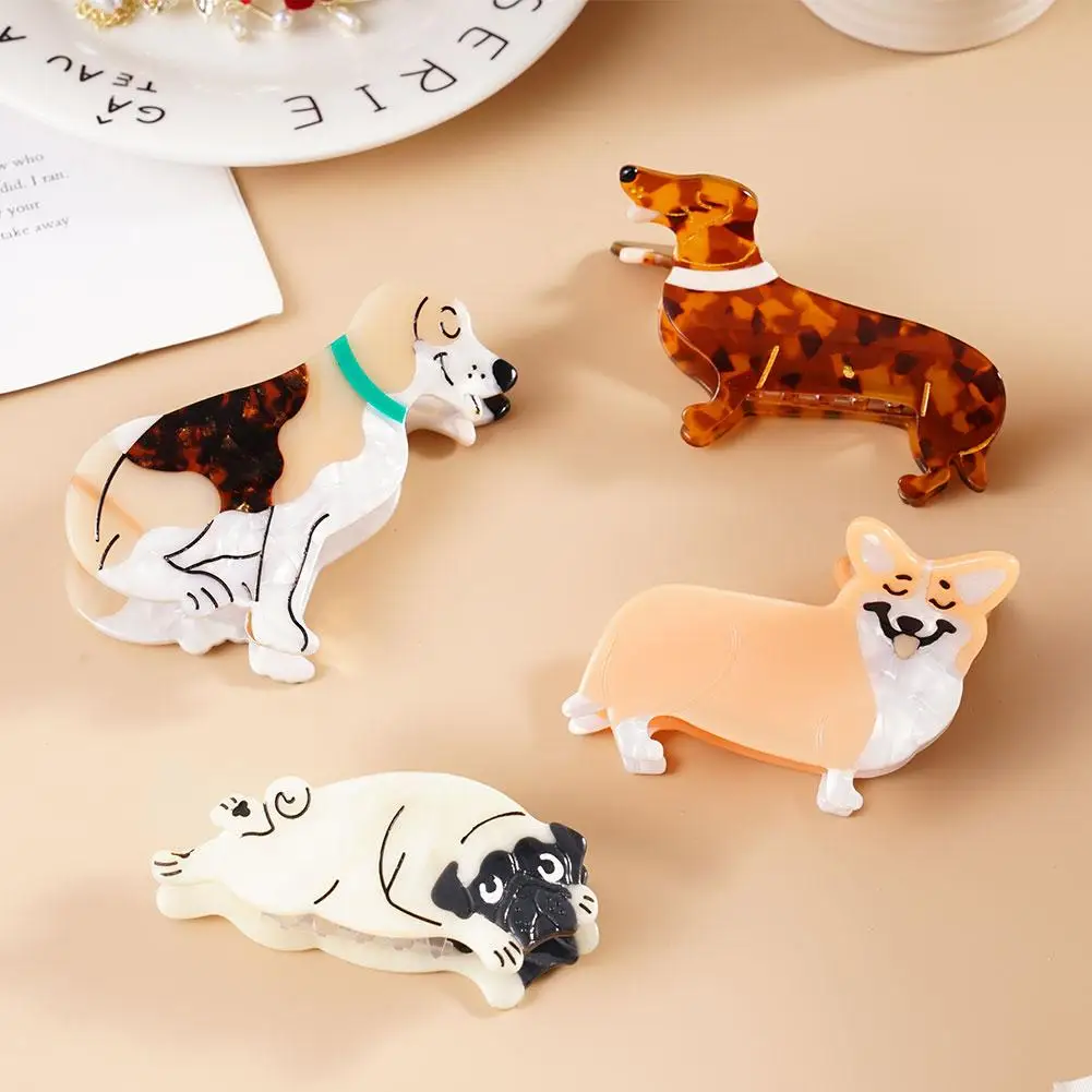 French Cute Animal Dog Dachshund Acetate Hair Clip Shark Claw Hairpin Fashion Head Accessories For Women Girls Speciral Gif B2C5
French Cute Animal Dog Dachshund Acetate Hair Clip Shark Claw Hairpin Fashion Head Accessories For Women Girls Speciral Gif B2C5