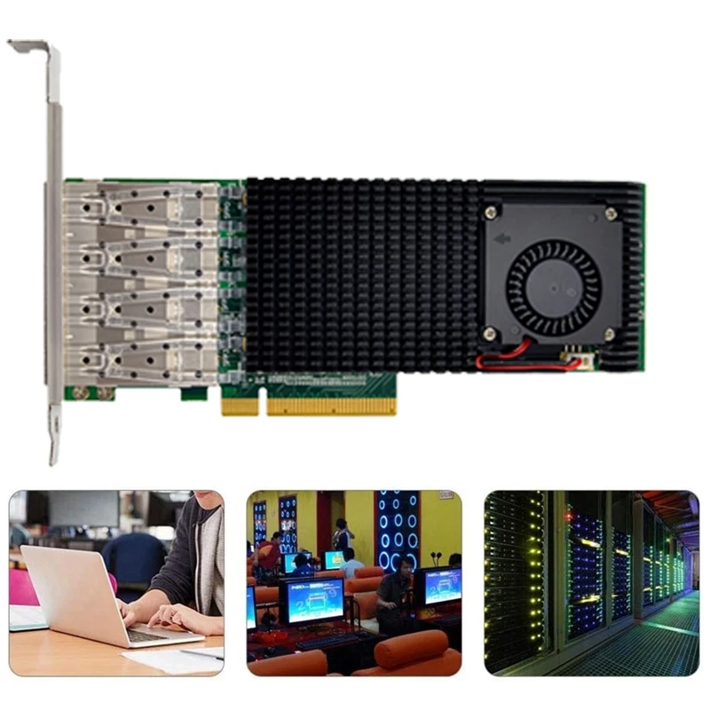 X520-DA2 E10G42BTDA Optical Server Network Card 4 X 10G SFP+Optical LC Interface
X520-DA2 E10G42BTDA Optical Server Network Card 4 X 10G SFP+Optical LC Interface