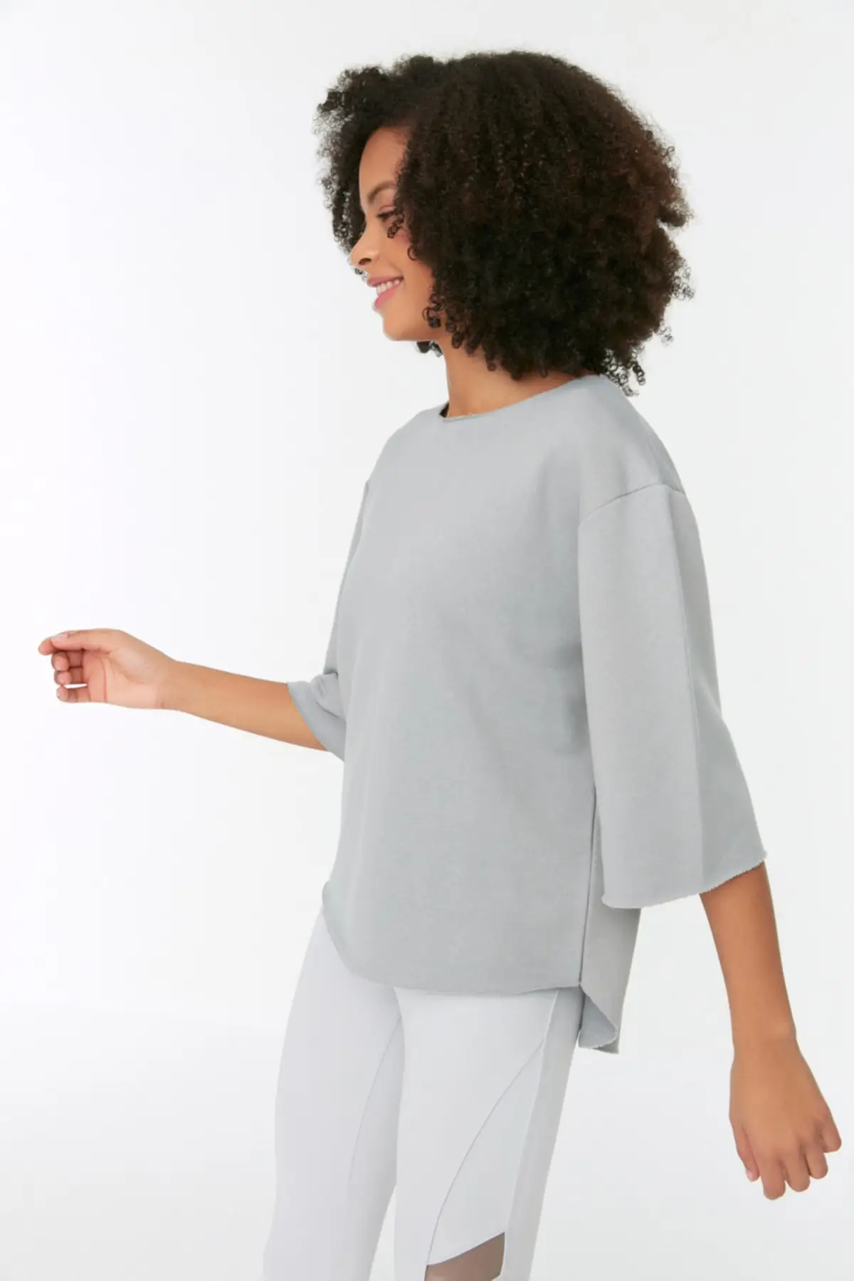 Women's Sweatshirt Gray Three Quarter Sleeve Sport Slim Hoodies Fashion All Season New Designer Pullovers Fleece Hoodies
Women's Sweatshirt Gray Three Quarter Sleeve Sport Slim Hoodies Fashion All Season New Designer Pullovers Fleece Hoodies