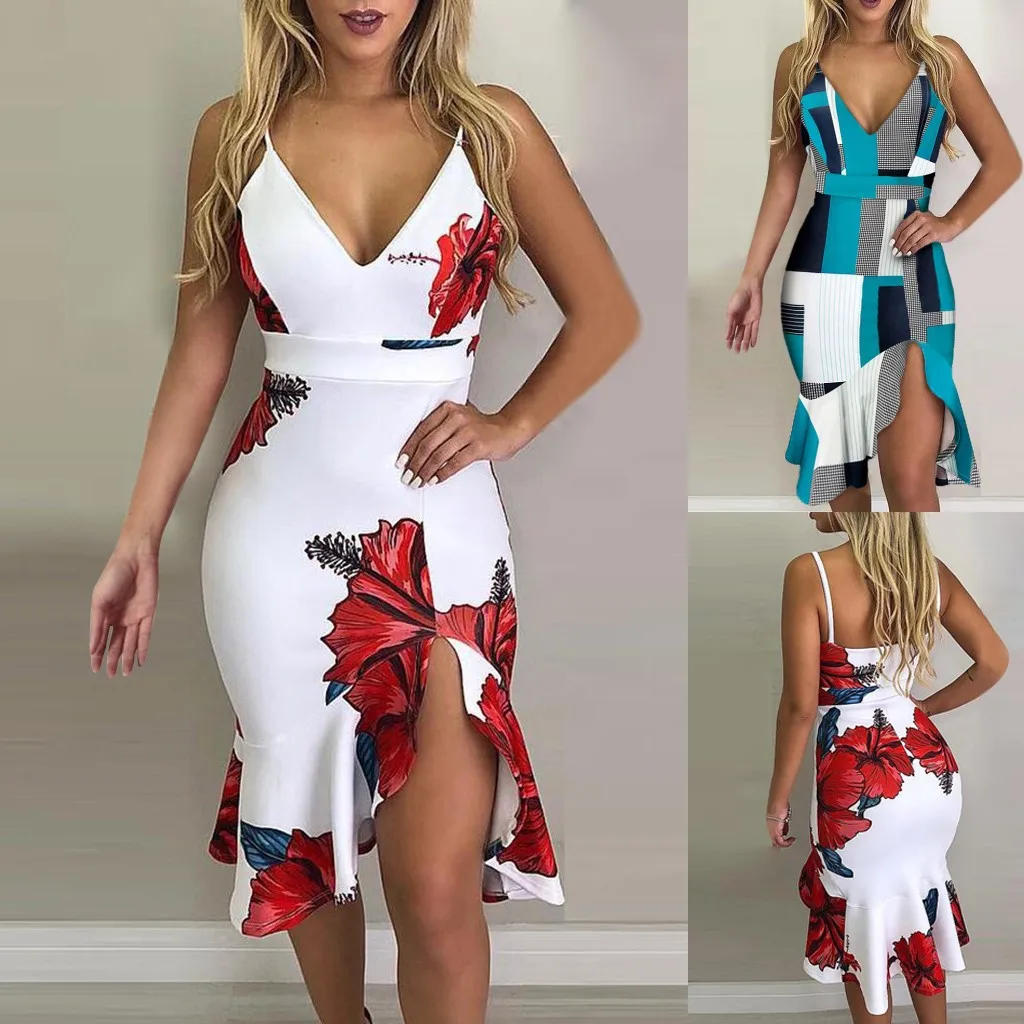 Summer Dress Cocktail Beach Women Party Dress Ruffle Summer Casual Sleeveless Printed Dress White Dresses for Women
Summer Dress Cocktail Beach Women Party Dress Ruffle Summer Casual Sleeveless Printed Dress White Dresses for Women