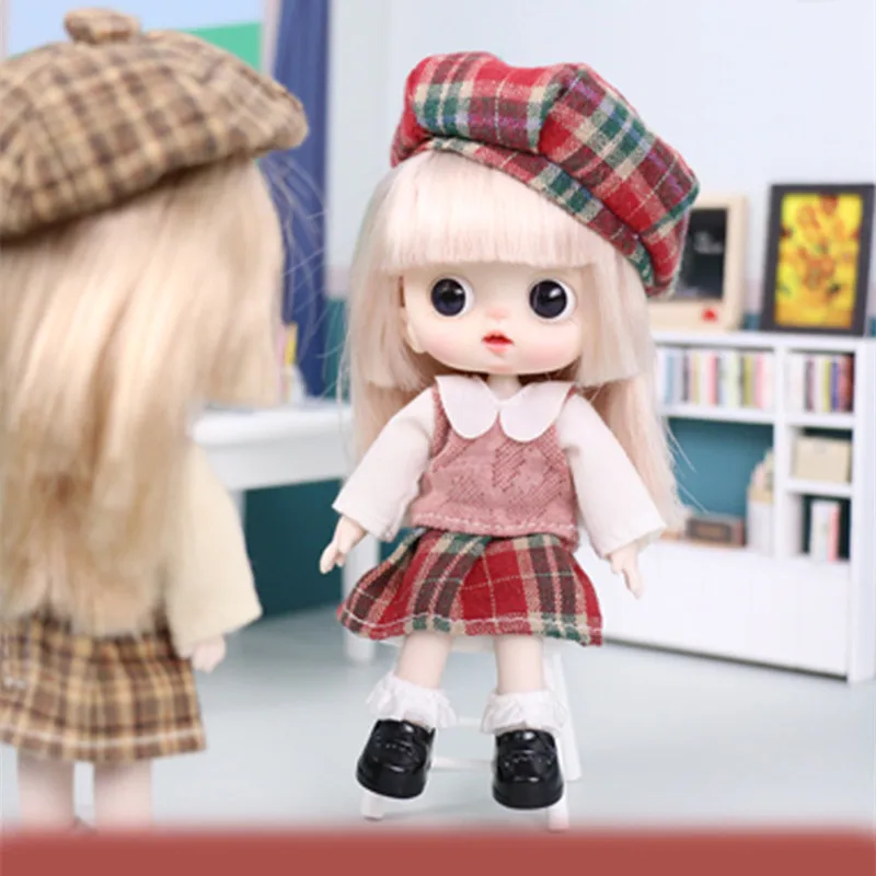 Mini OB11 Doll 20 Movable Joints Boys Girls 1/12 Doll Japanese Preppy Style with Cute Expressions 13cm Doll Toys Gifts for Girls
Mini OB11 Doll 20 Movable Joints Boys Girls 1/12 Doll Japanese Preppy Style with Cute Expressions 13cm Doll Toys Gifts for Girls