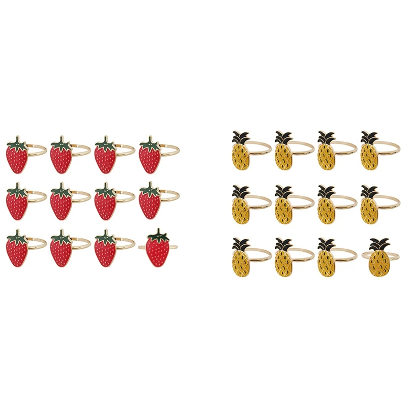 12Pcs Napkin Rings, Fashion Simple Fruit Series Napkin Rings For Party Table Napkin Accessories Decoration
12Pcs Napkin Rings, Fashion Simple Fruit Series Napkin Rings For Party Table Napkin Accessories Decoration