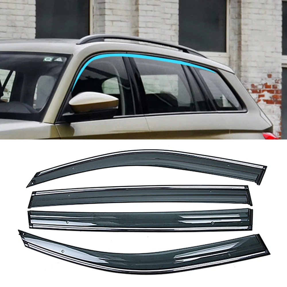 For SKODA KODIAQ NS7 2016 2017 2018 2019 Car Window Sun Rain Shade Visors Shield Shelter Protector Cover Trim Frame Sticker
For SKODA KODIAQ NS7 2016 2017 2018 2019 Car Window Sun Rain Shade Visors Shield Shelter Protector Cover Trim Frame Sticker