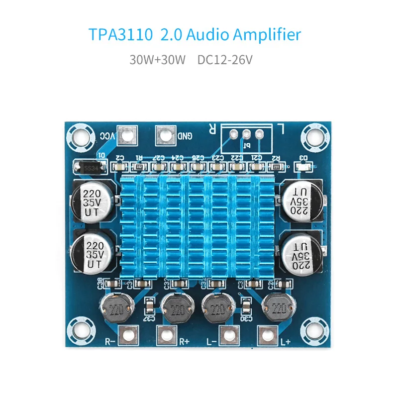 Усилитель звука UNISIAN TPA3110 Class-D цифровой Hi-Fi усилитель 30 Вт + Плата усилителя сделай