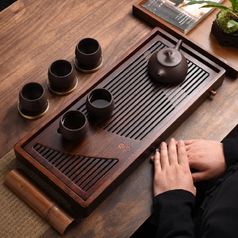 Simple Heavy Bamboo Tea Tray Home Living Room Bamboo Tea Table Tray Kung Fu Tea Set Water Storage and Drainage Dry Brewing Tray
Simple Heavy Bamboo Tea Tray Home Living Room Bamboo Tea Table Tray Kung Fu Tea Set Water Storage and Drainage Dry Brewing Tray
