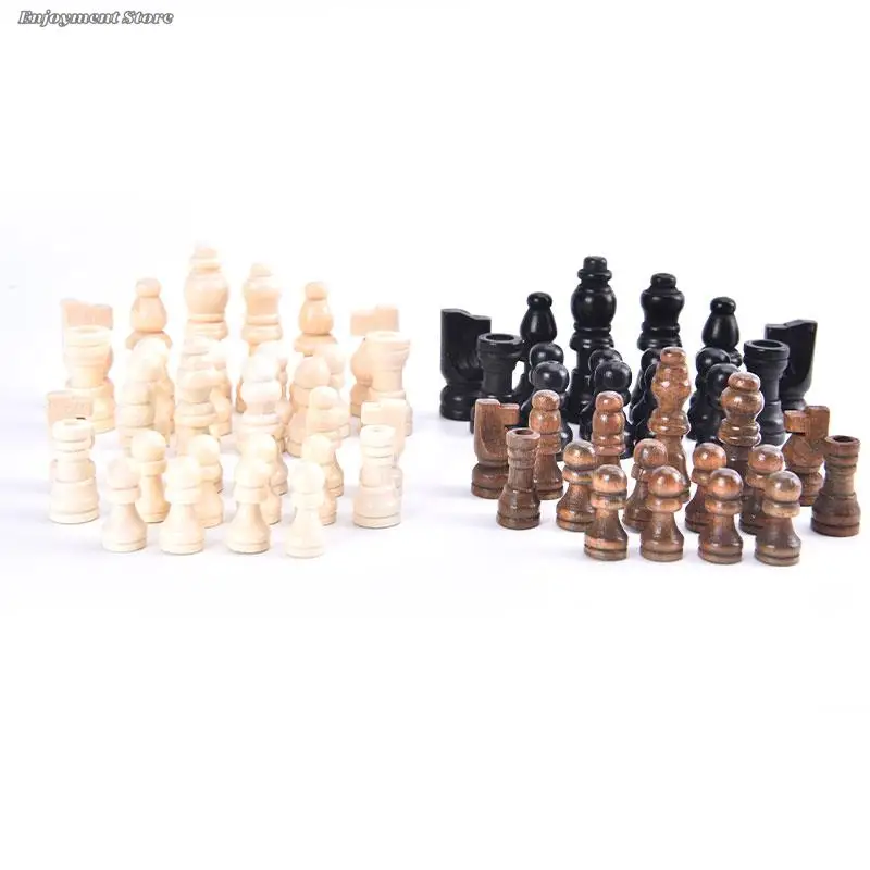 32pcs/set Wooden Chess Pieces Complete Chessmen International Word Chess Set Chess Entertainment Accessories
32pcs/set Wooden Chess Pieces Complete Chessmen International Word Chess Set Chess Entertainment Accessories