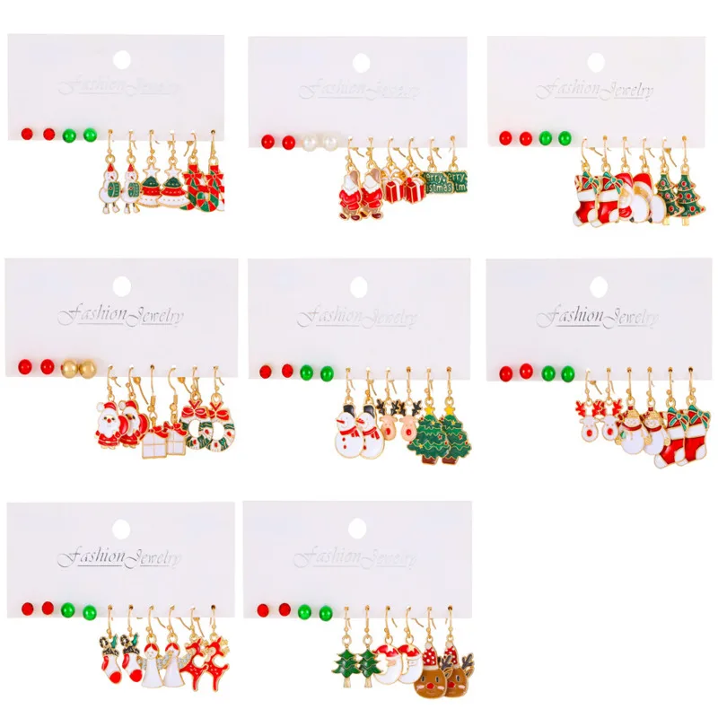 Christmas Earrings For Women Girls Party Gift New Year Sweet Cute Cartoon Snowmen Elk Santa Claus Christmas Tree Earrings Set
Christmas Earrings For Women Girls Party Gift New Year Sweet Cute Cartoon Snowmen Elk Santa Claus Christmas Tree Earrings Set