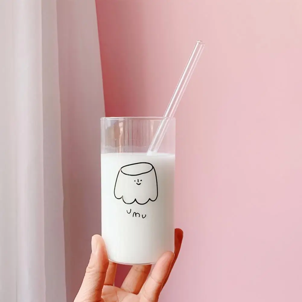 1 Set Drinking Cup High Quality Convenient Cartoon Transparent Drink Bottle with Straw for Home Glass Mug Transparent Mug
1 Set Drinking Cup High Quality Convenient Cartoon Transparent Drink Bottle with Straw for Home Glass Mug Transparent Mug