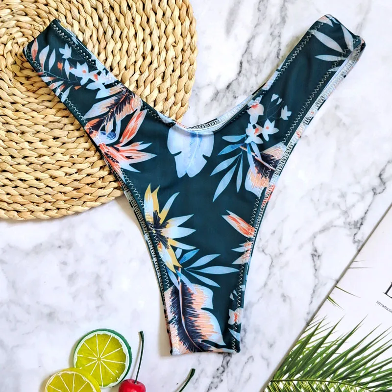 Flower Print Swimwear Women Briefs Bikini Bottom Brazilian Thong Swimsuit V Shape Bottoms Biquini Swim Short Ladies Swimsuit
Flower Print Swimwear Women Briefs Bikini Bottom Brazilian Thong Swimsuit V Shape Bottoms Biquini Swim Short Ladies Swimsuit