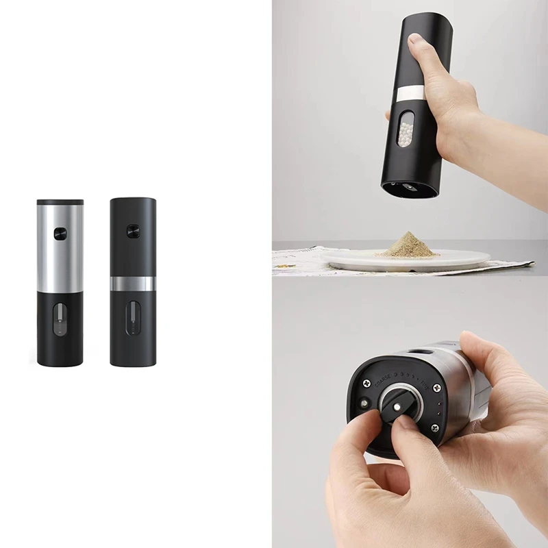 Electric Automatic Mill Pepper Salt Grinder, Wireless Peper Spice Grain Mills Porcelain Core Mill Kitchen Tool
Electric Automatic Mill Pepper Salt Grinder, Wireless Peper Spice Grain Mills Porcelain Core Mill Kitchen Tool