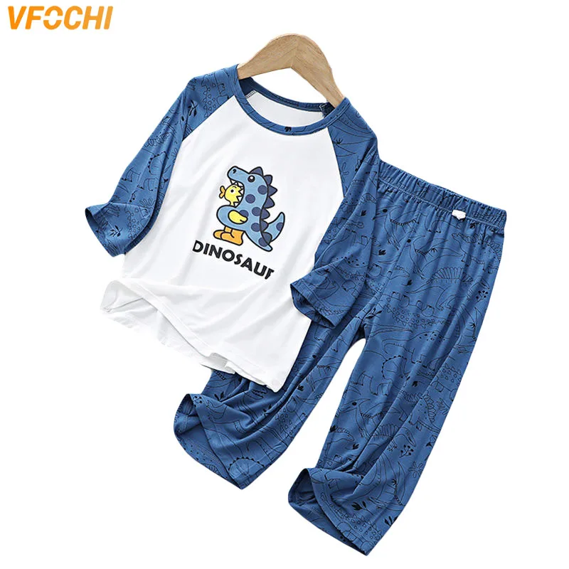 VFOCHI 2022 New Boys Pajamas Sets Summer Children Clothes Set Thin Comfort Nightwear Kids Night Clothes 2Pcs Boy Sleepwear
VFOCHI 2022 New Boys Pajamas Sets Summer Children Clothes Set Thin Comfort Nightwear Kids Night Clothes 2Pcs Boy Sleepwear