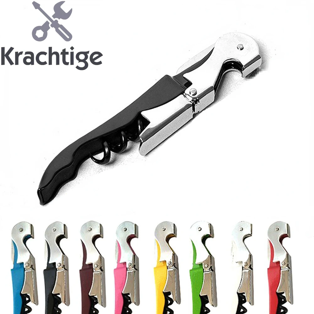 Krachtige Multifunctional Corkscrew Stainless Steel Metal Wine Beer Bottle Cap Opener With Plastic Handle Color Random
Krachtige Multifunctional Corkscrew Stainless Steel Metal Wine Beer Bottle Cap Opener With Plastic Handle Color Random