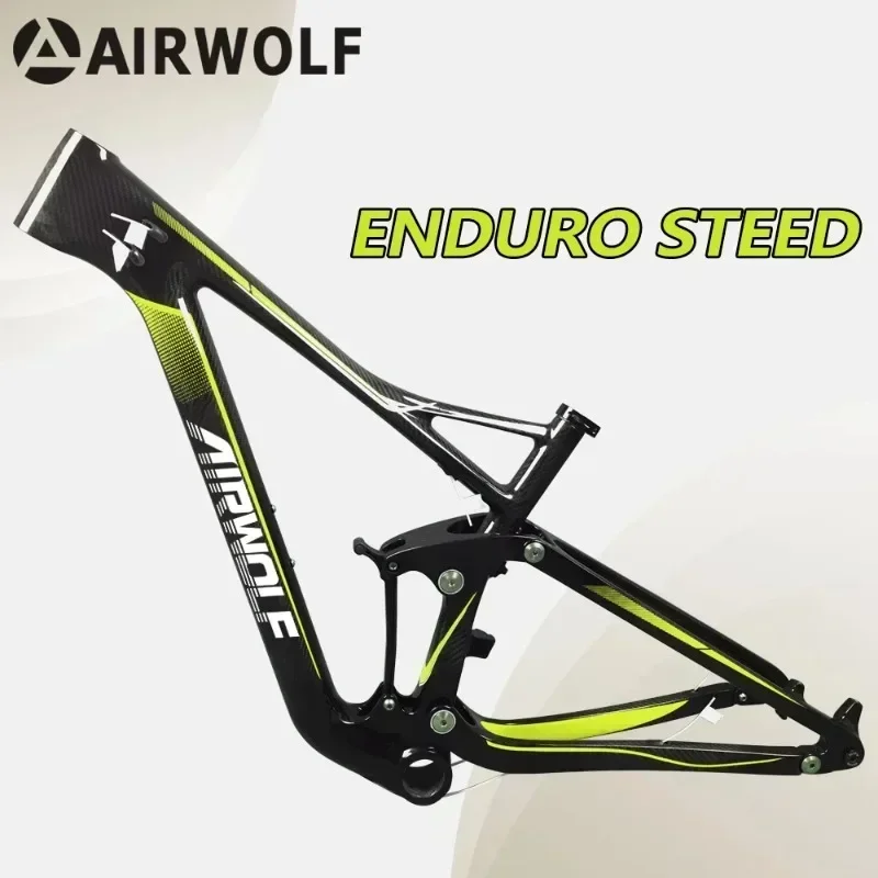 Airwolf Full Suspension Carbon MTB Bike Frame 1-1/8 To 1-1/2 29er PF30 Mountain Frameset 3K Twill Thru-Axle 12*148 Mountain Bike
Airwolf Full Suspension Carbon MTB Bike Frame 1-1/8 To 1-1/2 29er PF30 Mountain Frameset 3K Twill Thru-Axle 12*148 Mountain Bike