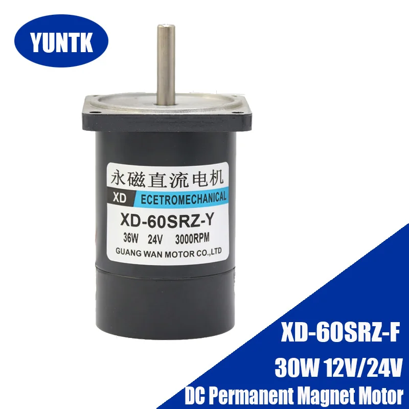 12V 24V 36W DC Permanent Magnet Motor CW CCW Adjustable Speed High-speed Silent Miniature Small Motor Large Torque Small Volume
12V 24V 36W DC Permanent Magnet Motor CW CCW Adjustable Speed High-speed Silent Miniature Small Motor Large Torque Small Volume