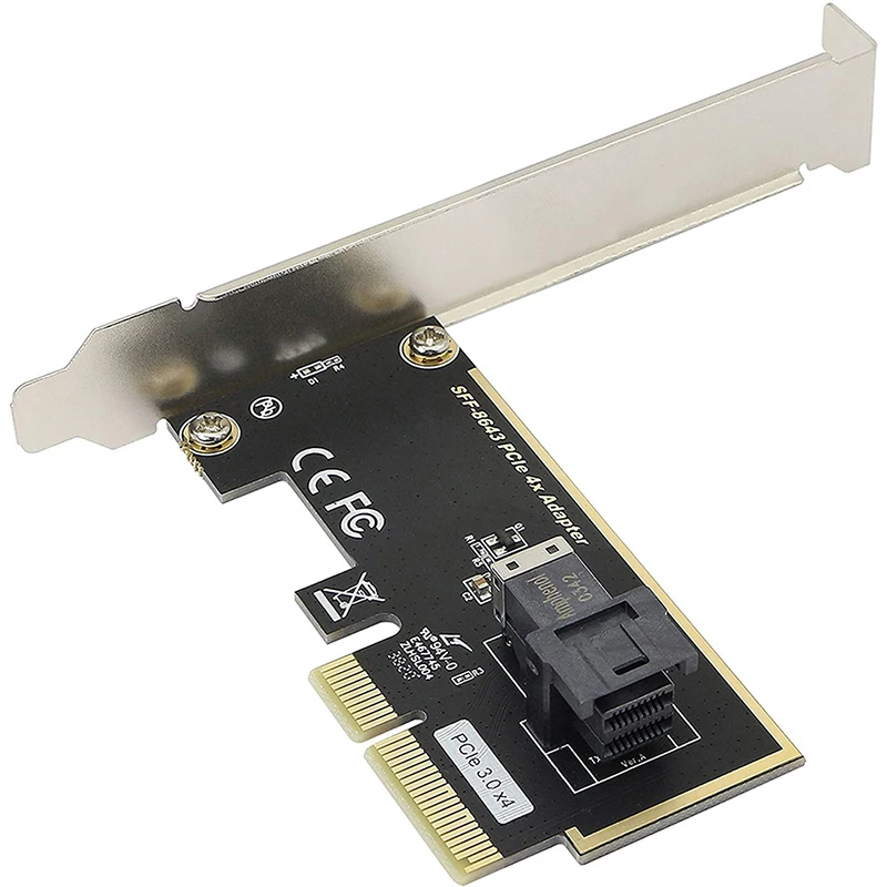 Адаптер PCI Express для телефона, адаптер для PCIe NVMe U.2 SSD - U.2 2,5 NVMe SSD, адаптер PCIE 4X, совместимый со слотом X4 X6 X8
Адаптер PCI Express для телефона, адаптер для PCIe NVMe U.2 SSD - U.2 2,5 NVMe SSD, адаптер PCIE 4X, совместимый со слотом X4 X6 X8