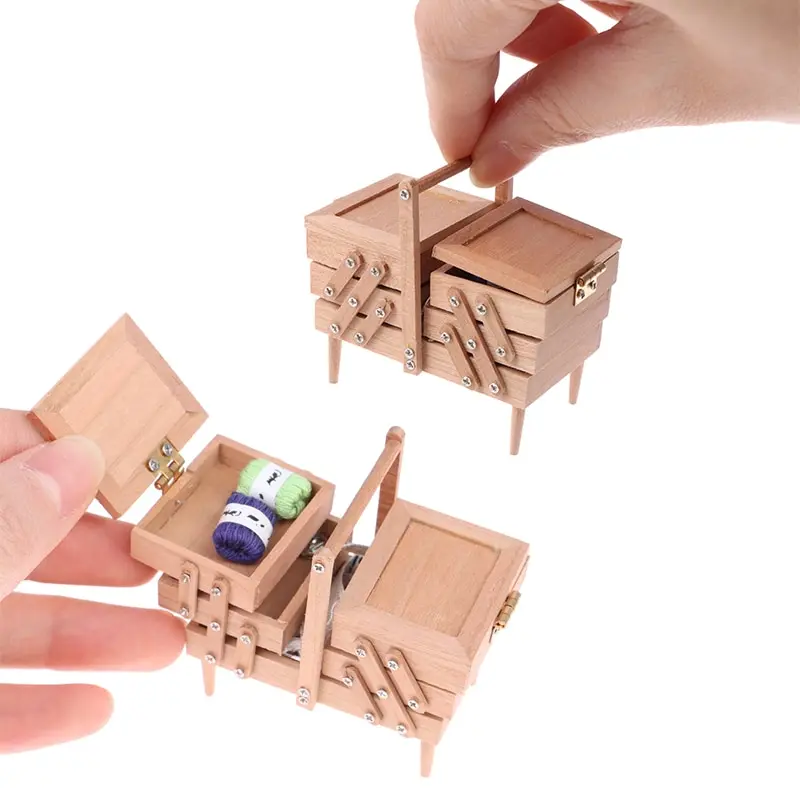 1:12 Dollhouse Miniature Sewing Box with Needle Scissors Knitting Tool Tailor Set Living Scene Decor Play House Toy 1Set
1:12 Dollhouse Miniature Sewing Box with Needle Scissors Knitting Tool Tailor Set Living Scene Decor Play House Toy 1Set