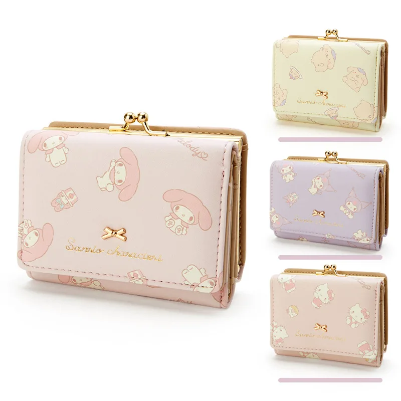Kawaii Sanrios Hellokitty Wallet Anime Kuromi MyMelody Pom Pom Purin PU Folding Coin Purse Cartoon Storage Buckle Card Case Gift
Kawaii Sanrios Hellokitty Wallet Anime Kuromi MyMelody Pom Pom Purin PU Folding Coin Purse Cartoon Storage Buckle Card Case Gift