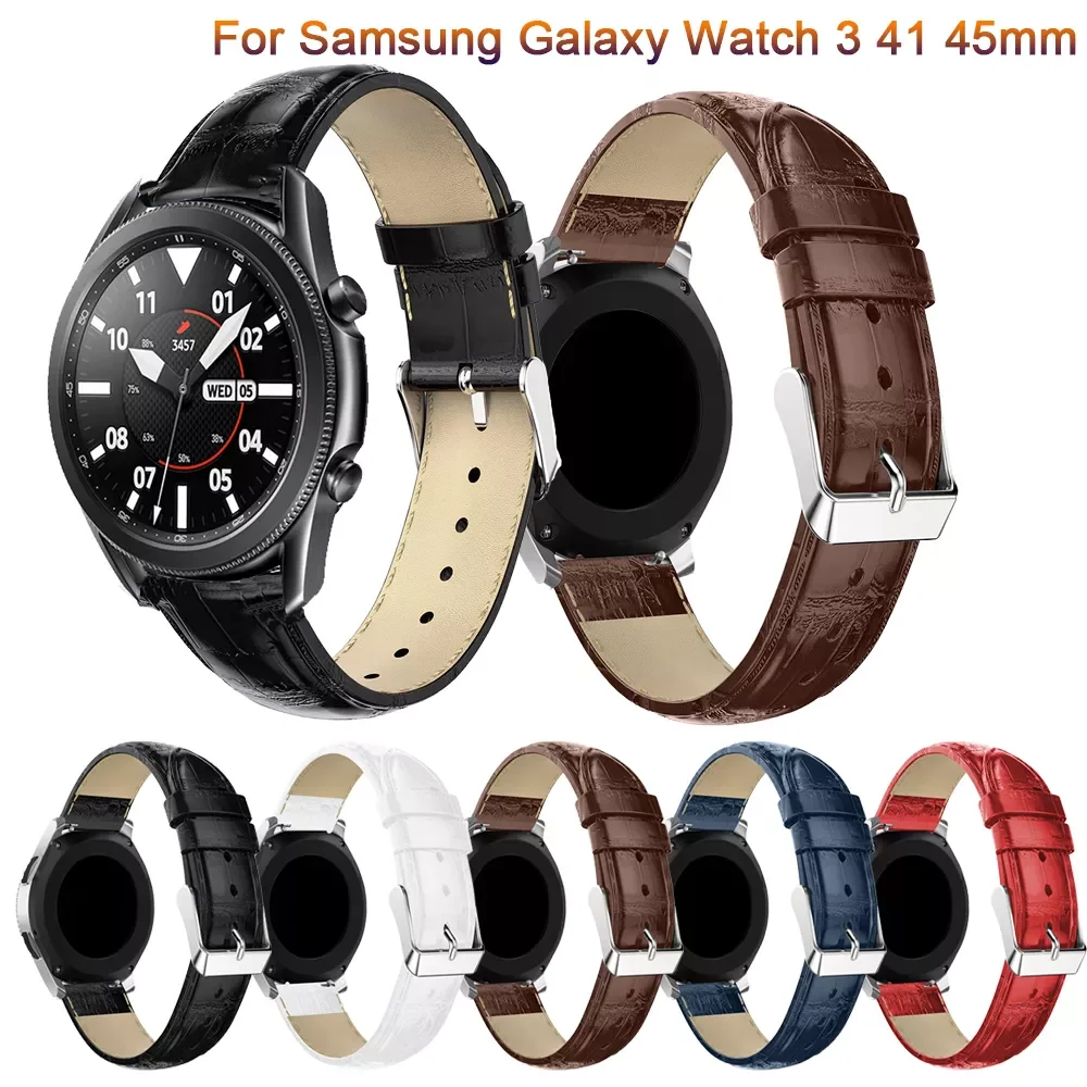 Genuine Leather Strap Watchband For Samsung Galaxy Watch 3 41mm 45mm original Wristband Quick Releas Bracelet For Garmin venu sq
Genuine Leather Strap Watchband For Samsung Galaxy Watch 3 41mm 45mm original Wristband Quick Releas Bracelet For Garmin venu sq