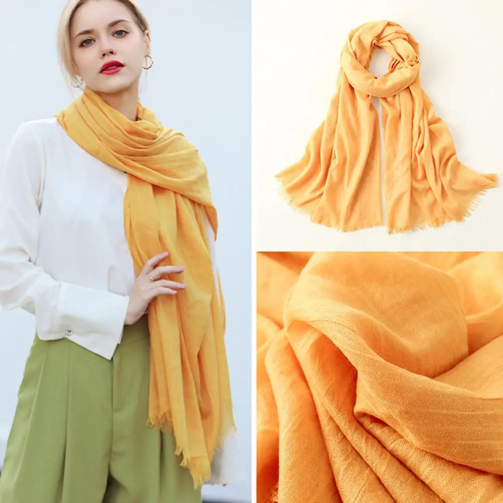 Solid Color Plain Cotton Women Scarf Color Sun Protection Summer Japan Korean Style Windproof Shawl Beachwear Beach Cover Up 
Solid Color Plain Cotton Women Scarf Color Sun Protection Summer Japan Korean Style Windproof Shawl Beachwear Beach Cover Up