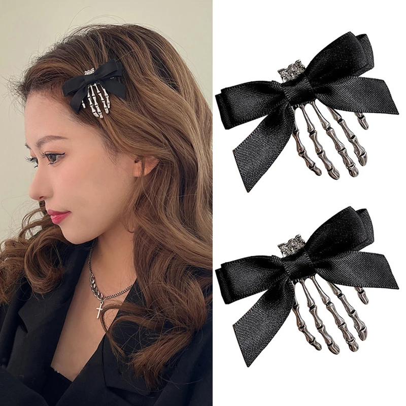 Halloween Personality Hairpins Bowknot Skull Ghost Claws Hair Clip Hair Accessories Metal Retro Black Duck Bill Girls Barrette
Halloween Personality Hairpins Bowknot Skull Ghost Claws Hair Clip Hair Accessories Metal Retro Black Duck Bill Girls Barrette