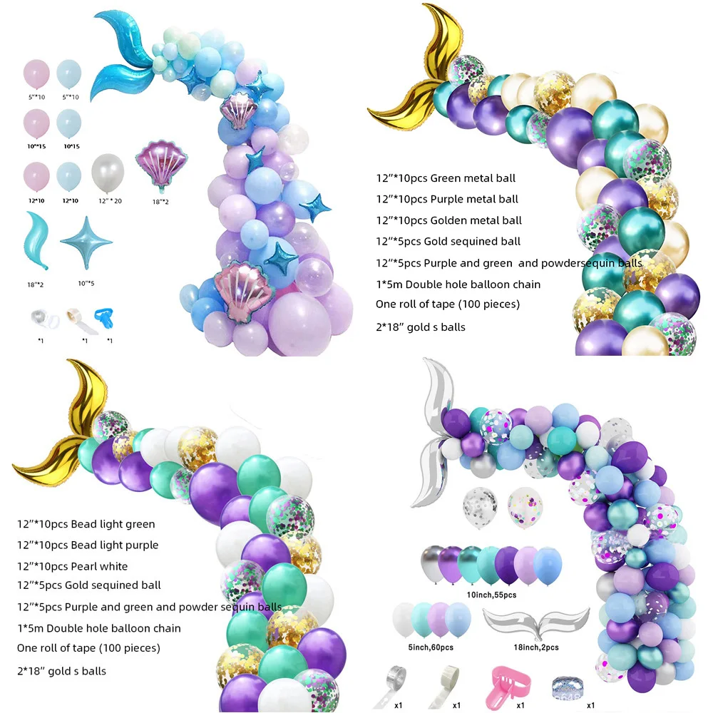 42/87 Pcs Mermaid Tail Balloon Arch Kit Little Mermaid Themed Birthday Party Decorations Baby Shower Mermaid Balloon Garland
42/87 Pcs Mermaid Tail Balloon Arch Kit Little Mermaid Themed Birthday Party Decorations Baby Shower Mermaid Balloon Garland