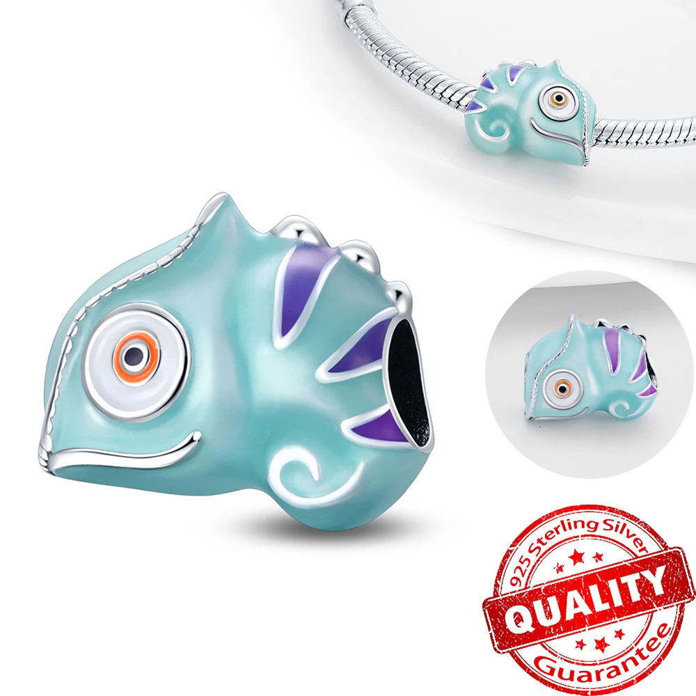 New 925 Sterling Silver Colorful Chameleon Beads Charm Fit Pandora Bracelet DIY Original Women Necklace Gift
New 925 Sterling Silver Colorful Chameleon Beads Charm Fit Pandora Bracelet DIY Original Women Necklace Gift