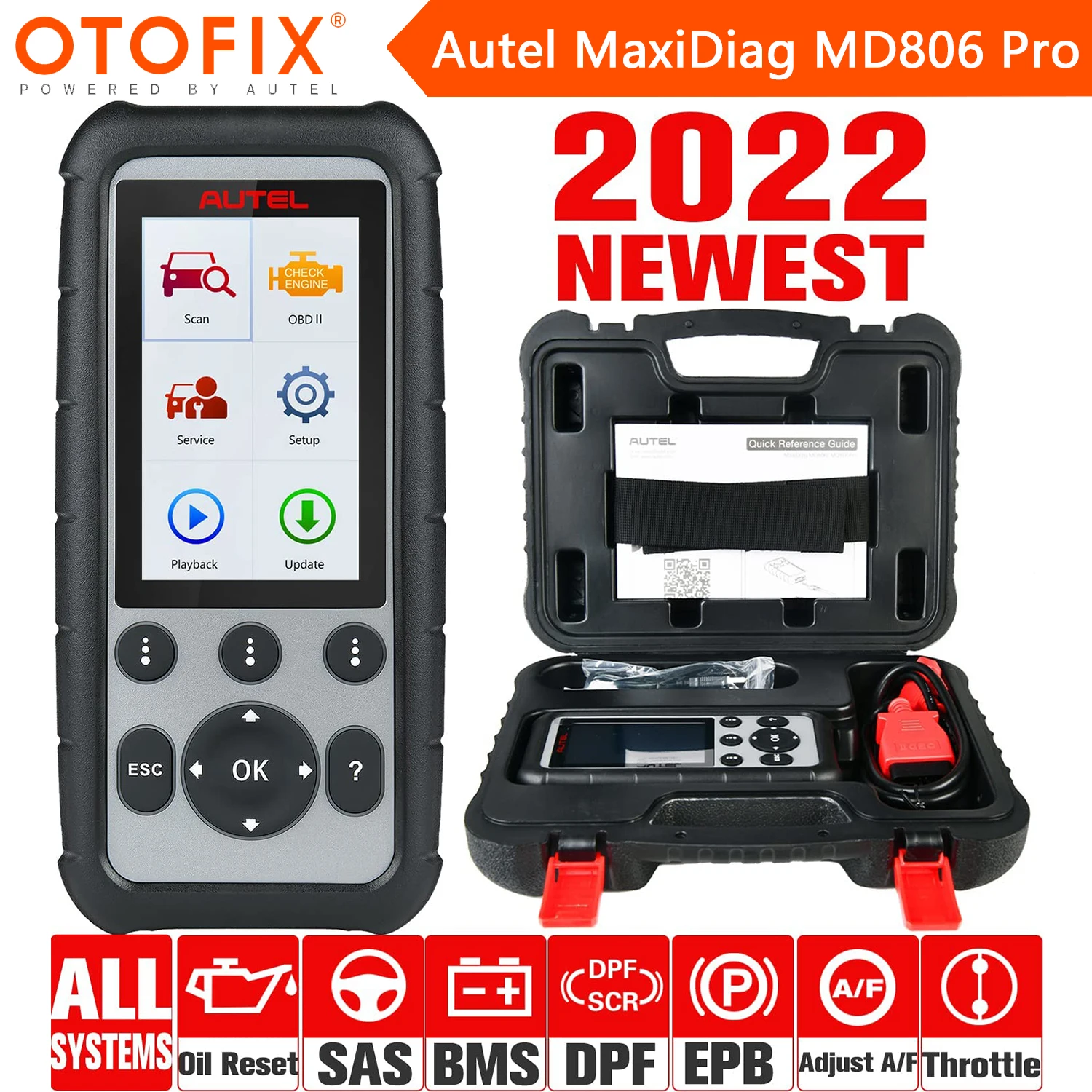 Сканер Autel MaxiDiag MD806 Pro OBD2 со всеми диагностиками системы, 7 особыми характеристиками, диагностика DTC, обновленная Диагностика MD806/MD808
Сканер Autel MaxiDiag MD806 Pro OBD2 со всеми диагностиками системы, 7 особыми характеристиками, диагностика DTC, обновленная Диагностика MD806/MD808
