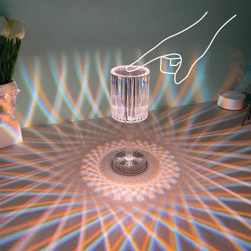 Crystal Diamond Table Lamp Rechargeable Usb 1500mAh Bedroom Decoration Night Light Atmosphere Diamond Desk Lamp Ltaly Style
Crystal Diamond Table Lamp Rechargeable Usb 1500mAh Bedroom Decoration Night Light Atmosphere Diamond Desk Lamp Ltaly Style