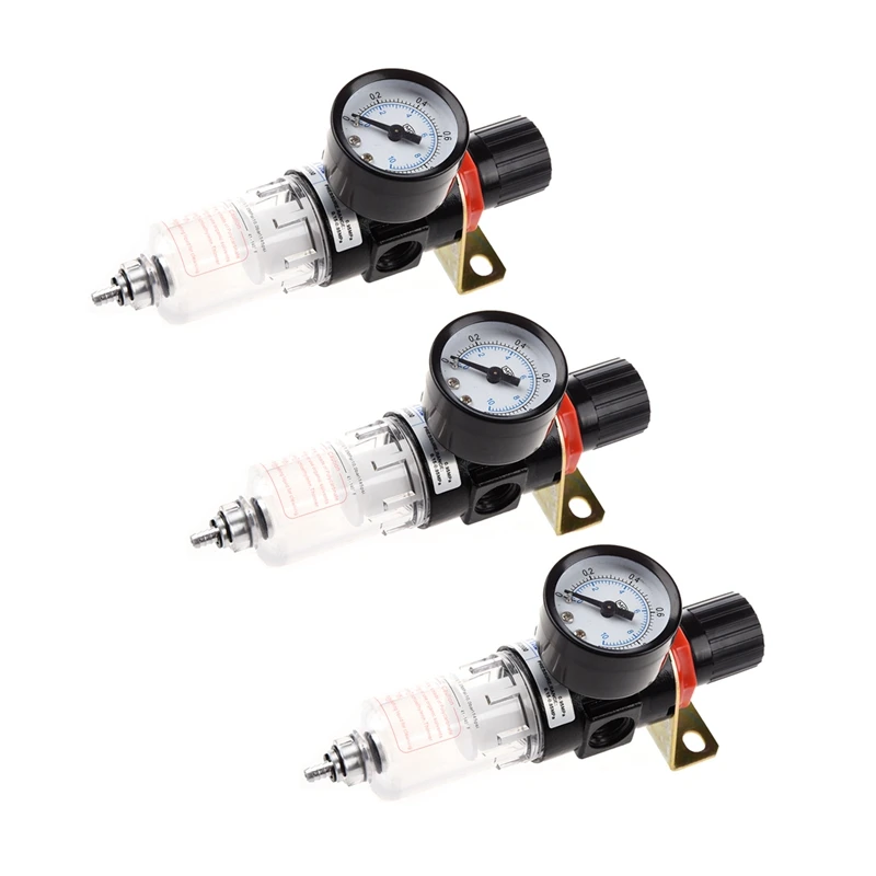 

3X Filter Compressor 1/4 Inch Gauge Air Regulator