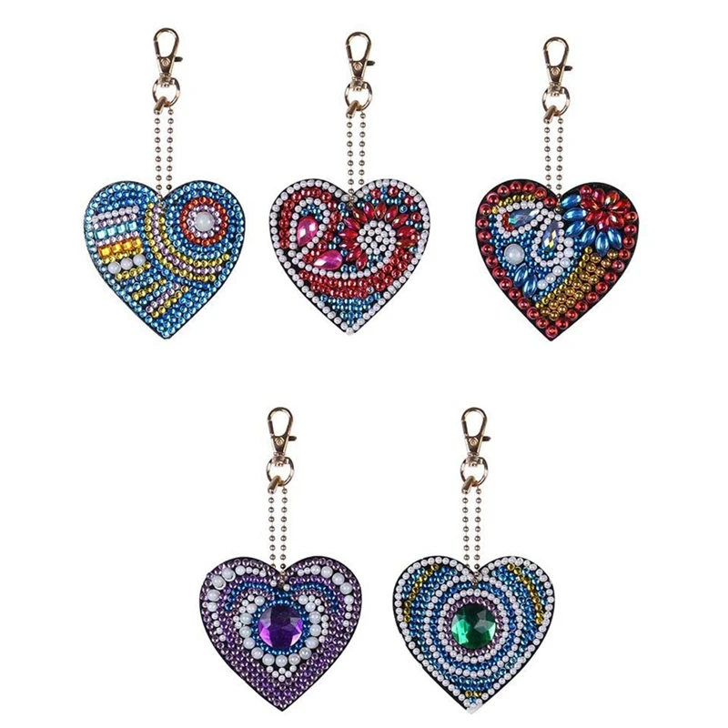 Kili 5PCS Love Heart Diamond Painting Keychain Pendant Kits for Kids and Adult DIY Art Craft Key Ring Chain Ornaments
Kili 5PCS Love Heart Diamond Painting Keychain Pendant Kits for Kids and Adult DIY Art Craft Key Ring Chain Ornaments