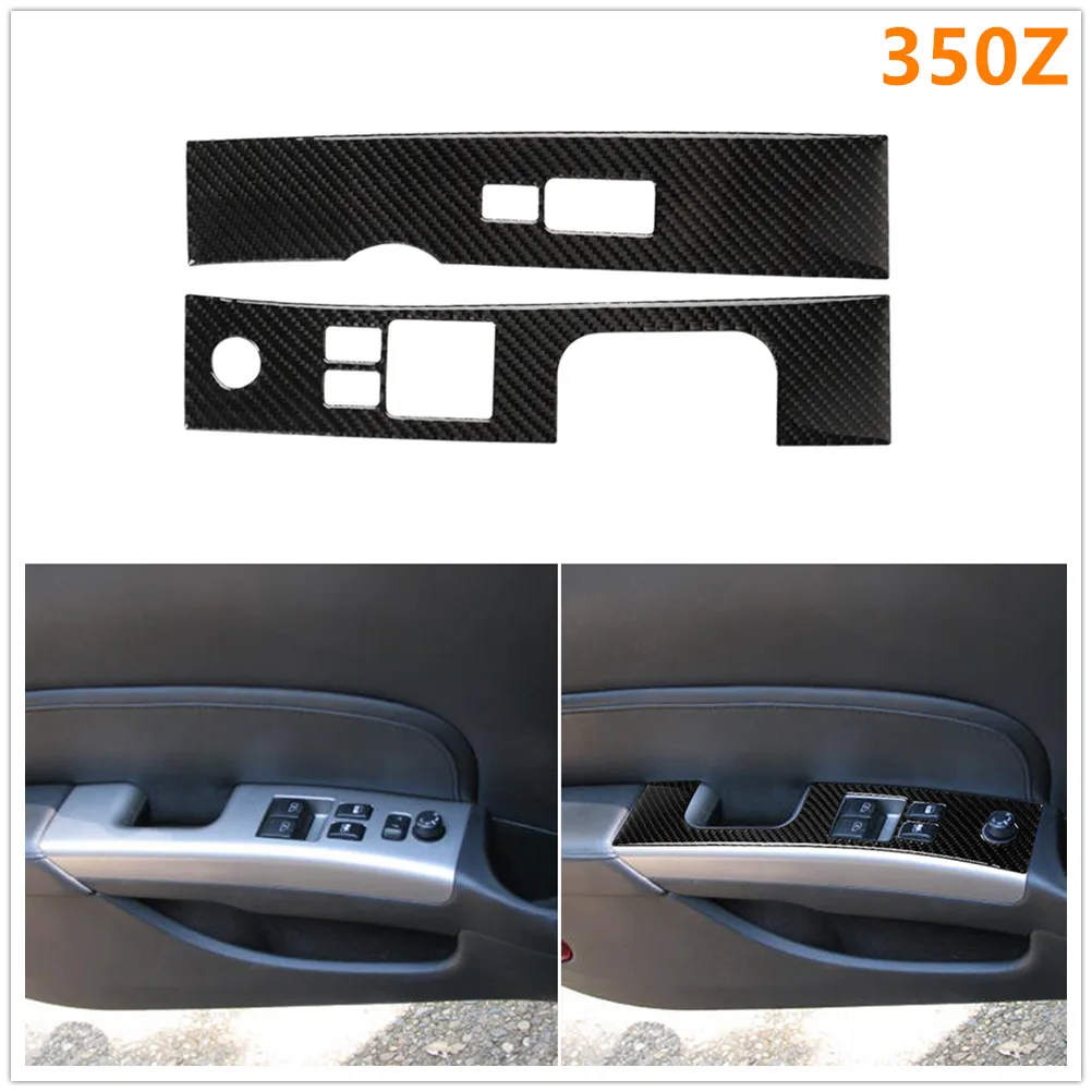 Carbon Fiber Stickers Glass Lift Window Button Door Panel Modified Car Accessories for Nissan 350Z Z33 2006 2007 2008 2009
Carbon Fiber Stickers Glass Lift Window Button Door Panel Modified Car Accessories for Nissan 350Z Z33 2006 2007 2008 2009