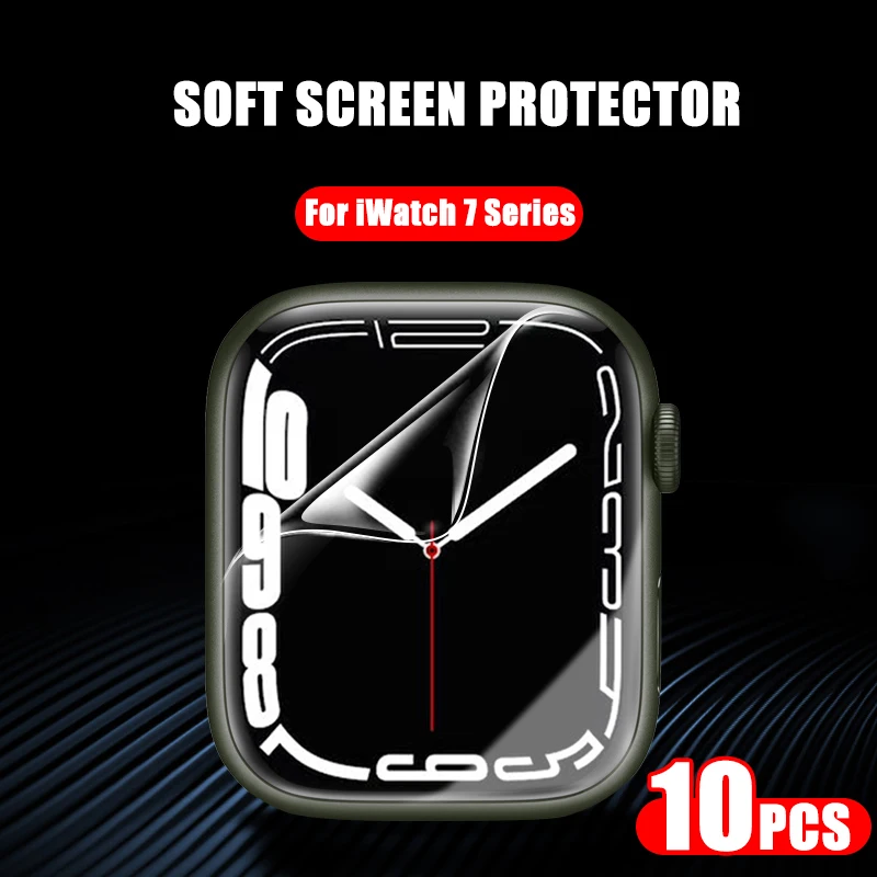 10PCS Full Screen Protector for Apple Watch 7 41mm 45mm 40MM 44MM Not Tempered Glass for iWatch 7 Hydrogel Protective Soft Film
10PCS Full Screen Protector for Apple Watch 7 41mm 45mm 40MM 44MM Not Tempered Glass for iWatch 7 Hydrogel Protective Soft Film