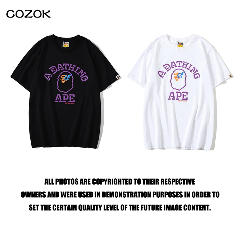Free shipping BAPE summer new style Japanese tide brand pure cotton printing men and women couple short-sleeved shark T-shirt
Free shipping BAPE summer new style Japanese tide brand pure cotton printing men and women couple short-sleeved shark T-shirt